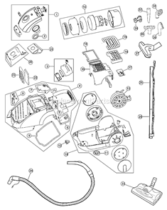 Part Location Diagram of RO-00840 Dirt Devil Dusting Brush Assembly-Pet